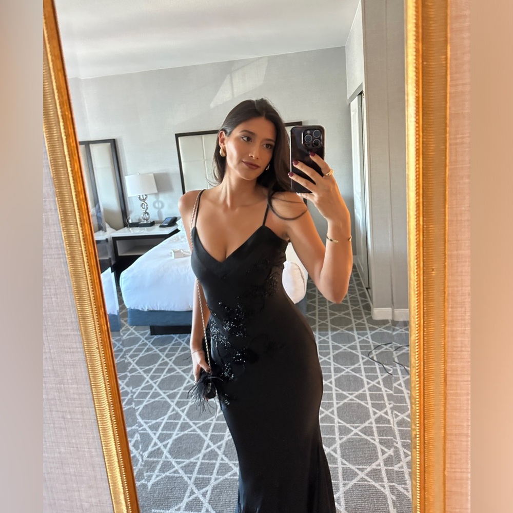 House of CB Black Backless Dress